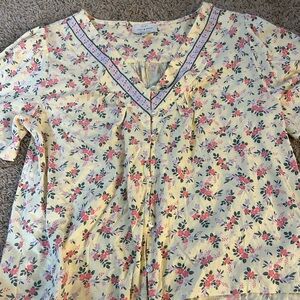 Lucky Brand Short Sleeve Button Up Shirt Size Medium NWOT